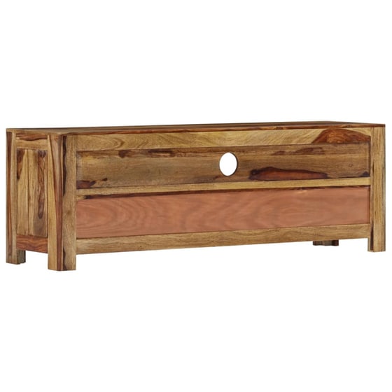Έπιπλο Τηλεόρασης VidaXL Ξύλινο 120x30x40cm - Kαφέ/Λευκό image 3