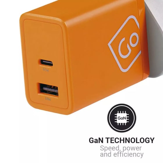 Φορτιστής Go Travel 65W - Πορτοκαλί image 3