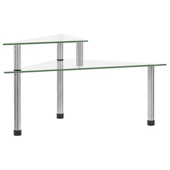 Vidaxl Ραφιέρα Κουζίνας Διαφανής 49,5 X 35 X 19 Εκ. Από Ψημένο Γυαλί image 1