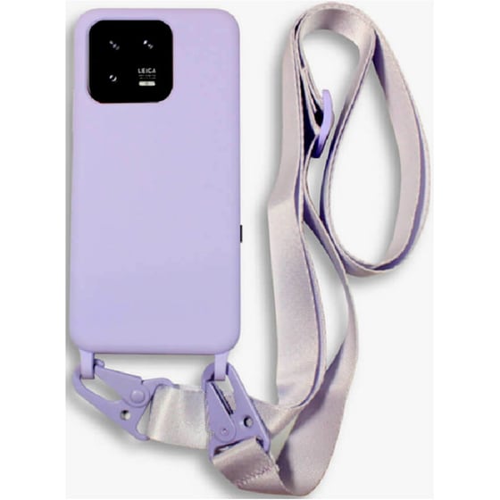Θήκη Xiaomi 13 Pro - Bodycell Θήκη Σιλικόνης με Λουράκι Λαιμού - Violet image 0