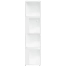 Ραφιέρα VidaXL Γωνιακή από Μοριοσανίδα 33x33x132 cm - Λευκό