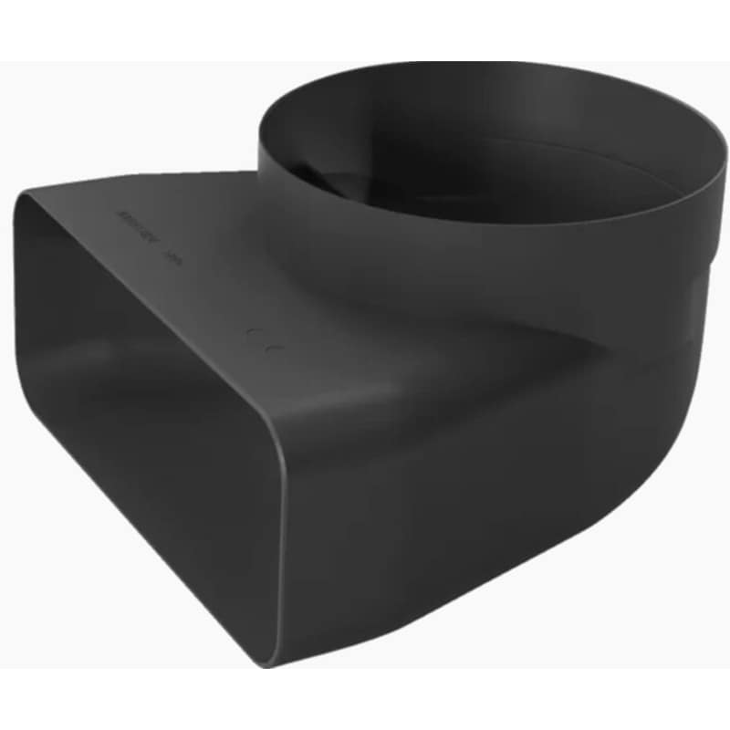 Συνδετικό σωληνώσεων από πλακέ σε στρογγυλό.Προσαρμογέας, ⌀ 150 mm, 90 °, BOSCH HEZ9VDSI1