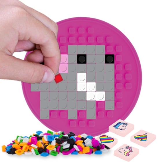 Πάνελ Στρογγυλό Pixie Για Δημιουργία Ψηφιδωτού Φούξια image 0