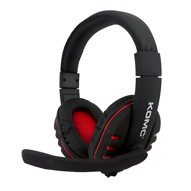 KOMC Komc A7 Gaming Ενσύρματα Ακουστικά 3.5mm Κόκκινα