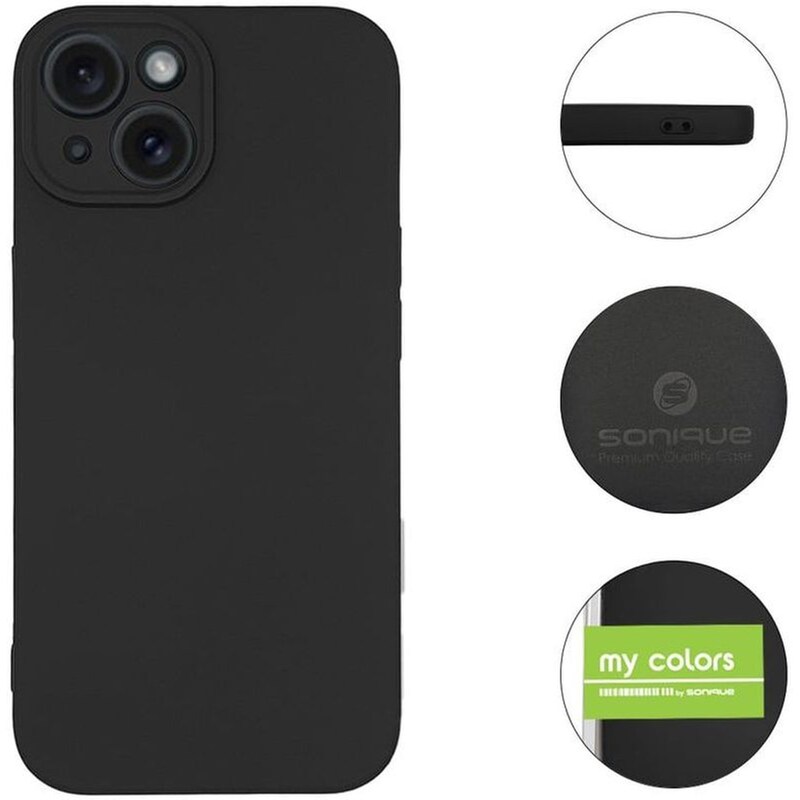 Θήκη Apple iPhone 15 - Sonique My Colors - Μαύρο