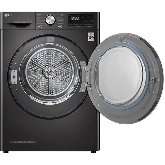 LG RC90V9JV2W 9 kg με Αντλία Θερμότητας Ανθρακί Στεγνωτήριο Ρούχων image 3