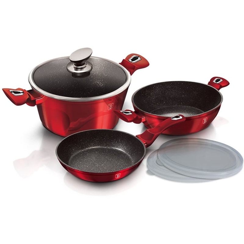 Σετ Μαγειρικά Σκεύη BERLINGER BH-7046 6 τμχ Κόκκινο BERLINGER HAUS