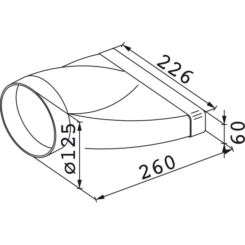 FRANKE Σύνδεσμος Αεραγωγών Στρογγυλός/Πλακέ
