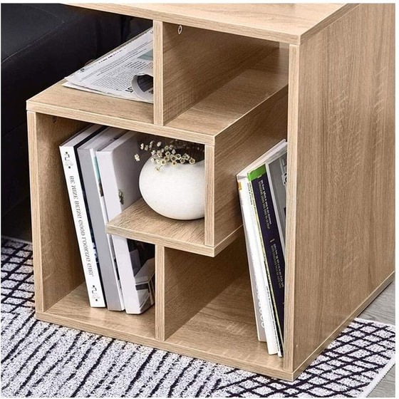 Βοηθητικό Τραπεζάκι Bakaji με 4 Ράφια από Mdf 02839552 45x40x55 cm - Καφέ image 3