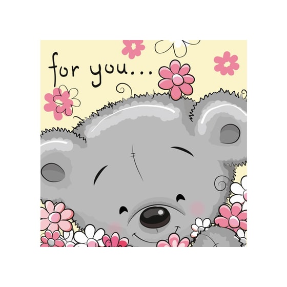 Ευχετήρια Κάρτα 12 Εποχές For You Αρκουδάκι Happy Cards image 0