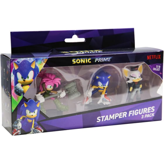 Φιγούρες Σφραγίδα P.M.I Sonic Prime SON5021 - 7.5cm - (3τμχ τυχαία) image 3