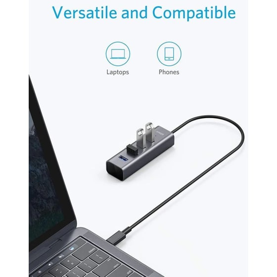 Anker USB Hub 4 σε 1 USB-C - Ανθρακί image 3
