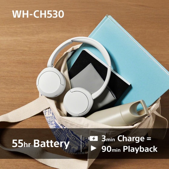 Sony WH-CH530 Ασύρματα Ακουστικά Κεφαλής Bluetooth - White image 7