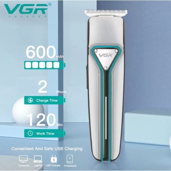 Κουρευτική Μηχανή VGR V-008 PROFESSIONAL Ασημί image 1
