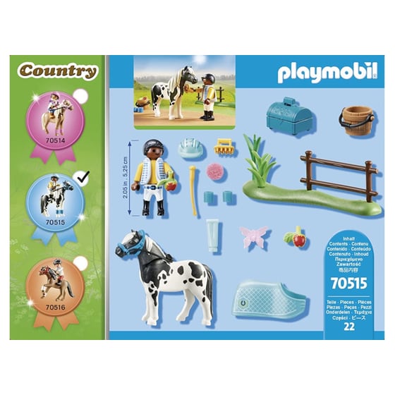 PLAYMOBIL® Country Αναβάτης με Πόνυ Lewitzer (70515) image 3