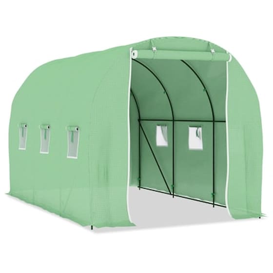 Vidaxl Θερμοκήπιο 6,86 Μ² 3,43 X 2 X 2 Μ. Με Βάση Από Χάλυβα image 2