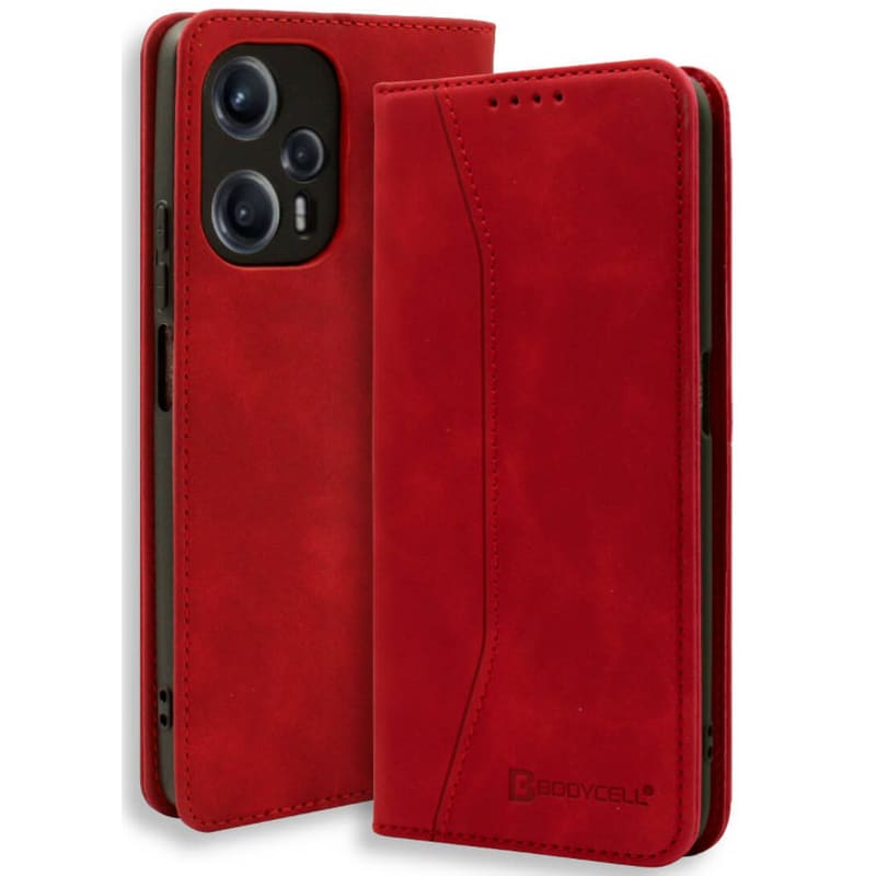 Θήκη Πορτοφόλι Xiaomi Poco F5 - Bodycell - Κόκκινο