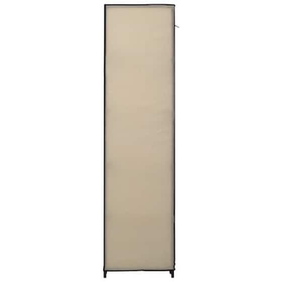 Vidaxl Ντουλάπα Με Ράφια / Σωλήνες Κρεμ 150x45x176 Εκ. Υφασμάτινη image 5