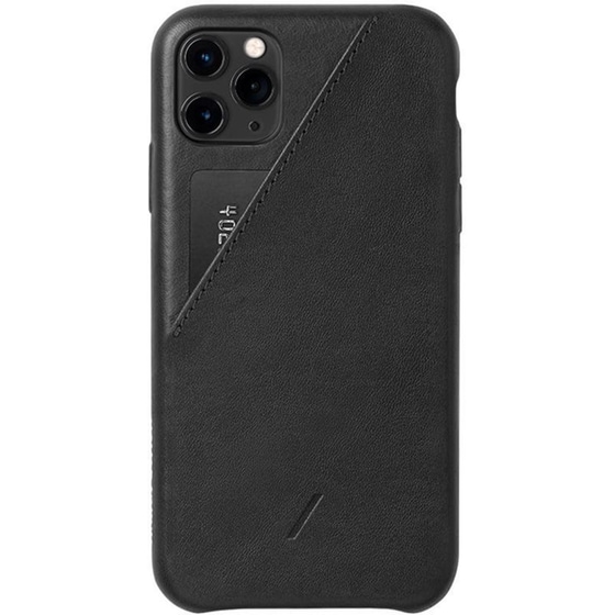 Θήκη Apple iPhone 11 Pro Max - Native Union Clic Card Δερμάτινη - Μαύρο image 0