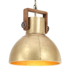 Vidaxl Φωτιστικό Κρεμαστό Industrial Στρογγυλό 25 W Μπρονζέ 40 Εκ. Ε27