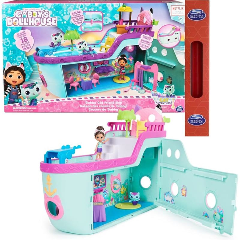 Παιχνιδολαμπάδα Spin Master Gabbys Dollhouse - gabby Cat Friend Ship Playset (6068572) φωτογραφία