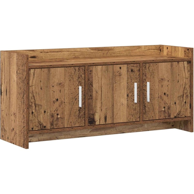 Έπιπλο Τηλεόρασης VidaXL 102 x 33 x 47 cm - Παλαιωμένο Ξύλο