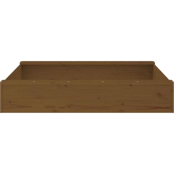 VidaXL Αμμοδόχος με Καθίσματα Τετράγωνη 111x111x20cm Ξύλινη - Καφέ μελί image 4