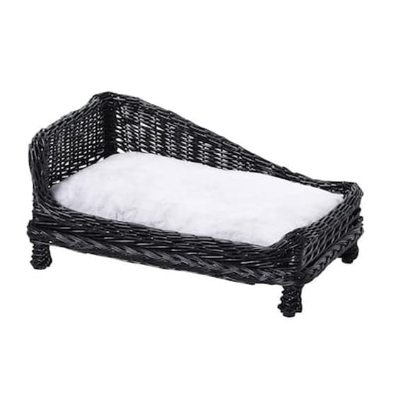 Πλεκτό Κρεβάτι Γάτας 69 X 42 X 33 Cm Χρώματος Μαύρο Pawhut D04-127bk image 0