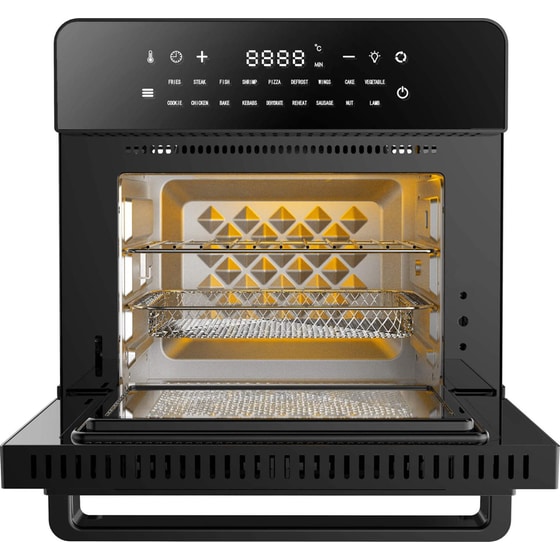 TURBOTRONIC TT-AF5 AIR FRYER OVEN με Πόρτα 1600 W 15 L Μαύρο Φριτέζα -Φουρνάκι Αέρος image 1