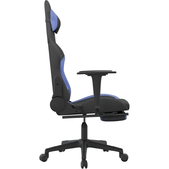 Καρέκλα Gaming VIDAXL 345507 με Υποπόδιο - Μαύρο image 1