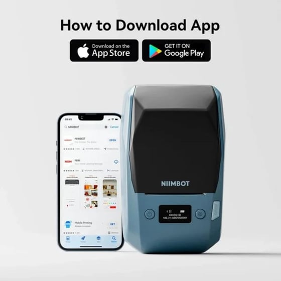 NIIMBOT Thermal M2-H-LB Lake Blue Θερμικός Εκτυπωτής image 4