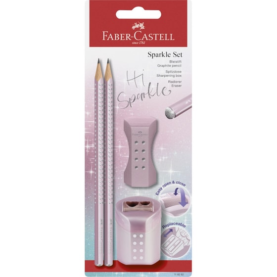 Σετ Μολύβια Faber Castell Blister 2 Sparkle ΙΙ με Roll-on γόμα και Roll-on διπλή ξύστρα image 2
