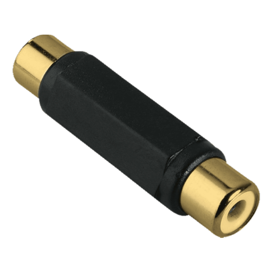 Αντάπτορας Hama 123367 RCA female σε RCA female Μαύρο image 0