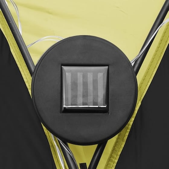 Vidaxl Τέντα Εκδηλώσεων Με Led Και 4 Τοιχώματα Πράσινη 3,6x3,6x2,3 Μ. image 3