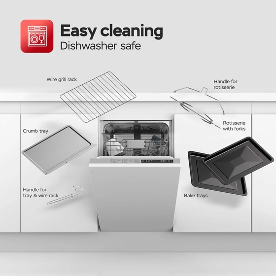 TURBOTRONIC TT-DEV45 45 Lt Μαύρο Ηλεκτρικό Φουρνάκι image 6