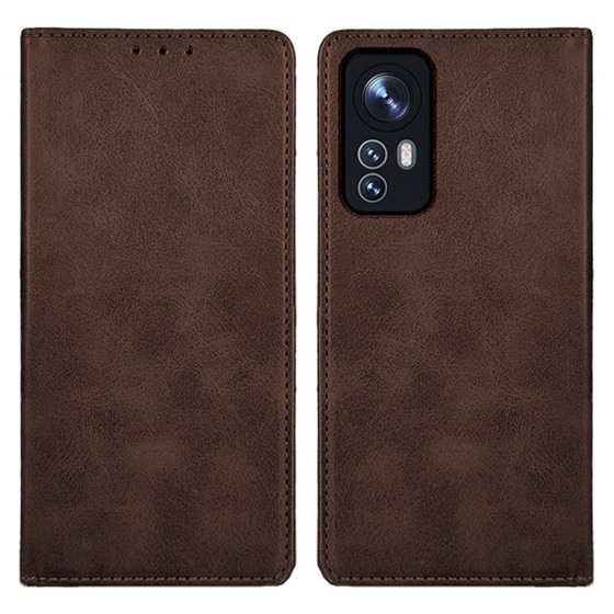 Θήκη Xiaomi Xiaomi 12 Pro 5G - Sonique Βιβλίο Vintage Magnet - Καφέ image 0