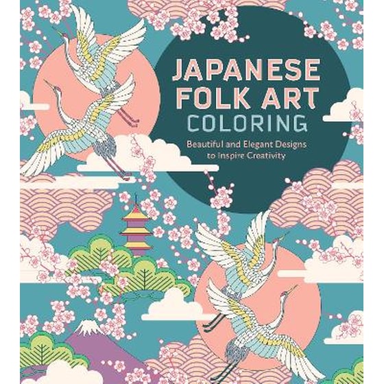 Japanese Folk Art Coloring Book image 0