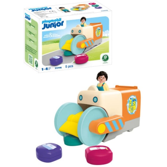 PLAYMOBIL® Junior Απορριματοφόρο Όχημα (71774) image 2