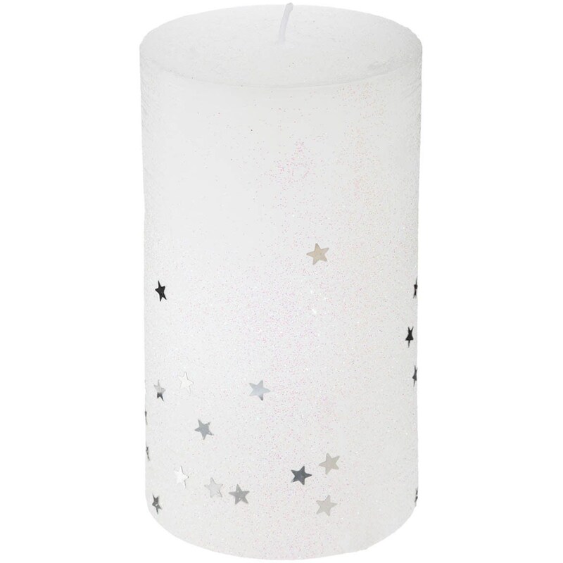 Χριστουγεννιάτικο Κερί SpitiShop White Stars