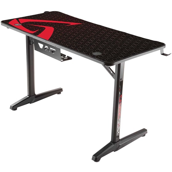 Γραφείο Gaming  Eureka Ergonomic από Carbon Fiber 120x60cm - Μαύρο/Κόκκινο image 10