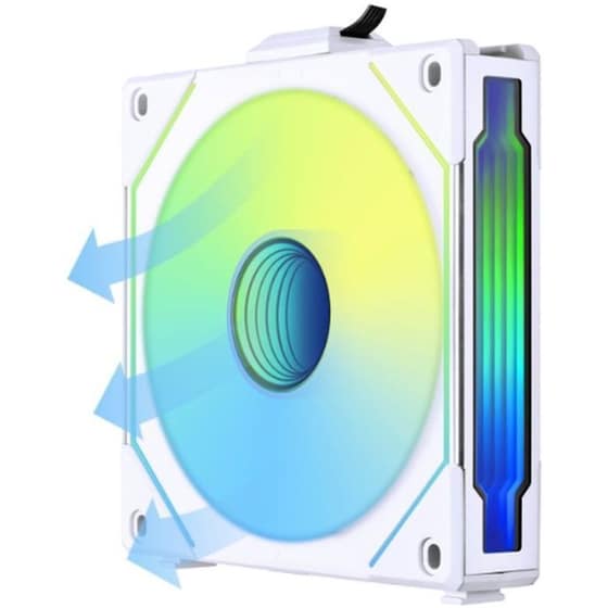 Case Fan Lian Li Uni Fan SL Infinity Reverse Blade 120mm ARGB - Λευκό (UF-RSLIN120-1W) image 4