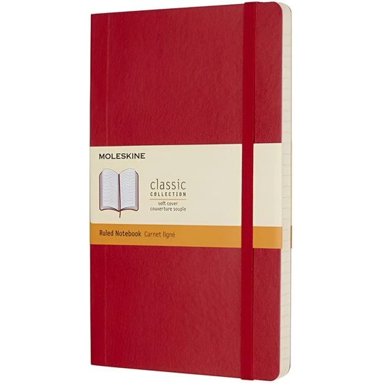 Σημειωματάριο Moleskine Scarlet Ριγέ Κόκκινο Large (1 Τεμάχιο) image 0