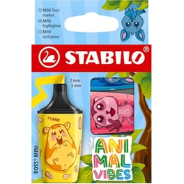 Μαρκαδόροι Υπογράμμισης Stabilo Boss&nbsp;Mini Animal&nbsp;Vibes&nbsp;(3 Τεμάχια)