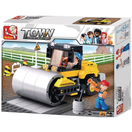Sluban Τουβλάκια Town: Road Roller 171τμχ image 0