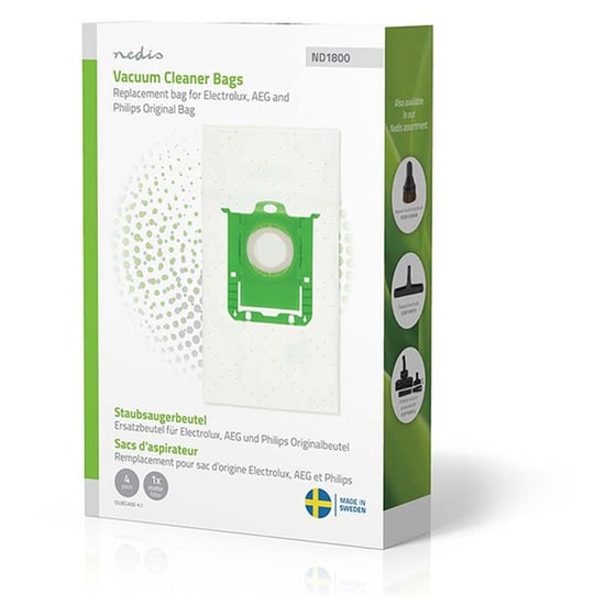 NEDIS 233-2850 Φίλτρο & Σακούλες Ηλεκτρικής Σκούπας 4 τμχ image 1