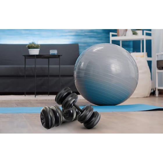 Σετ Βαράκια Στρογγυλά 1-24kg Ρυθμιζόμενου Βάρους CleverWeights 090040 από PVC με Νερό - Μαύρα image 4