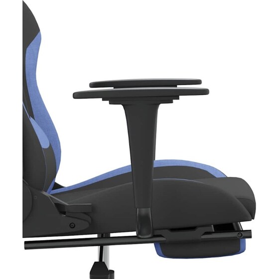 Καρέκλα Gaming VIDAXL 345507 με Υποπόδιο - Μαύρο image 7