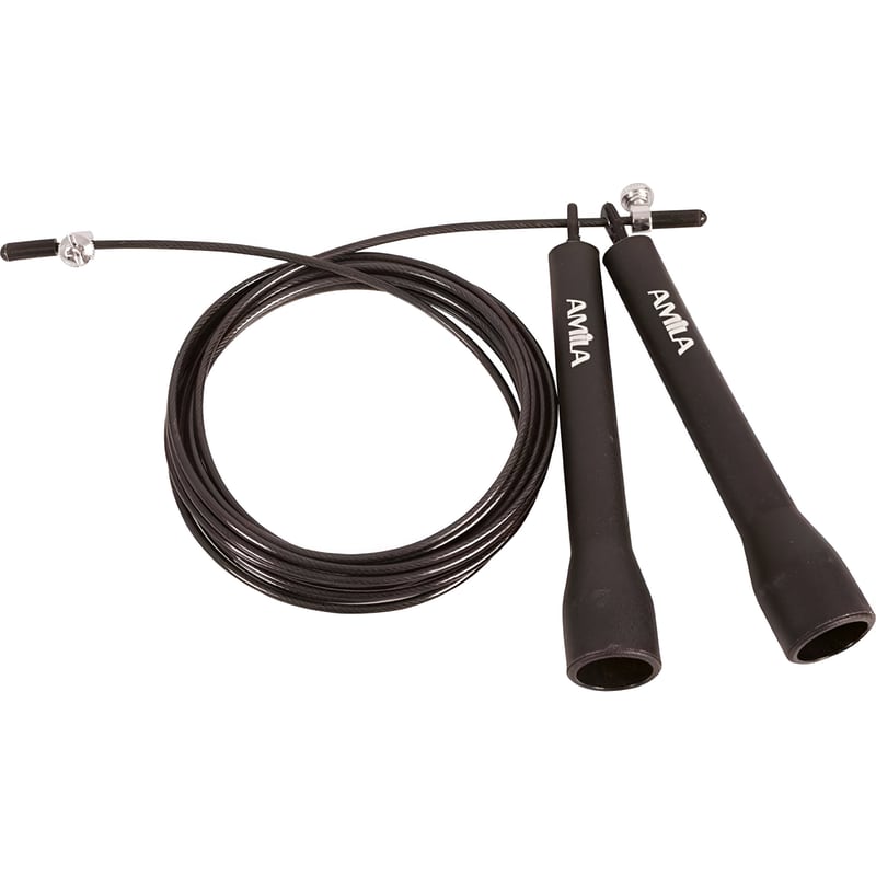 AMILA Σχοινάκι Γυμναστικής Amila Speed Rope 84558 300 cm - Μαύρο