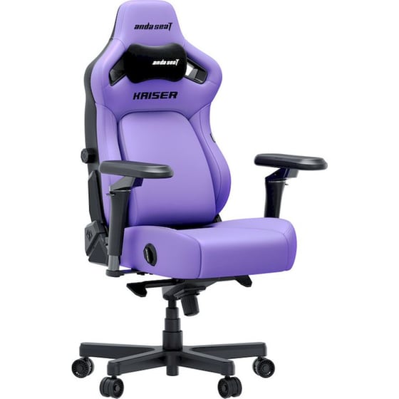 Καρέκλα Gaming Anda Seat Kaiser 4 V2 XLarge με 6D Μπράτσα Δερματίνης - Μωβ image 0