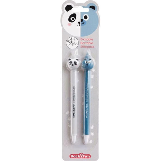Στυλό Gel Miquelrius Erasable Panda-Bear Μπλε 0.5mm (2 Τεμάχια) image 4